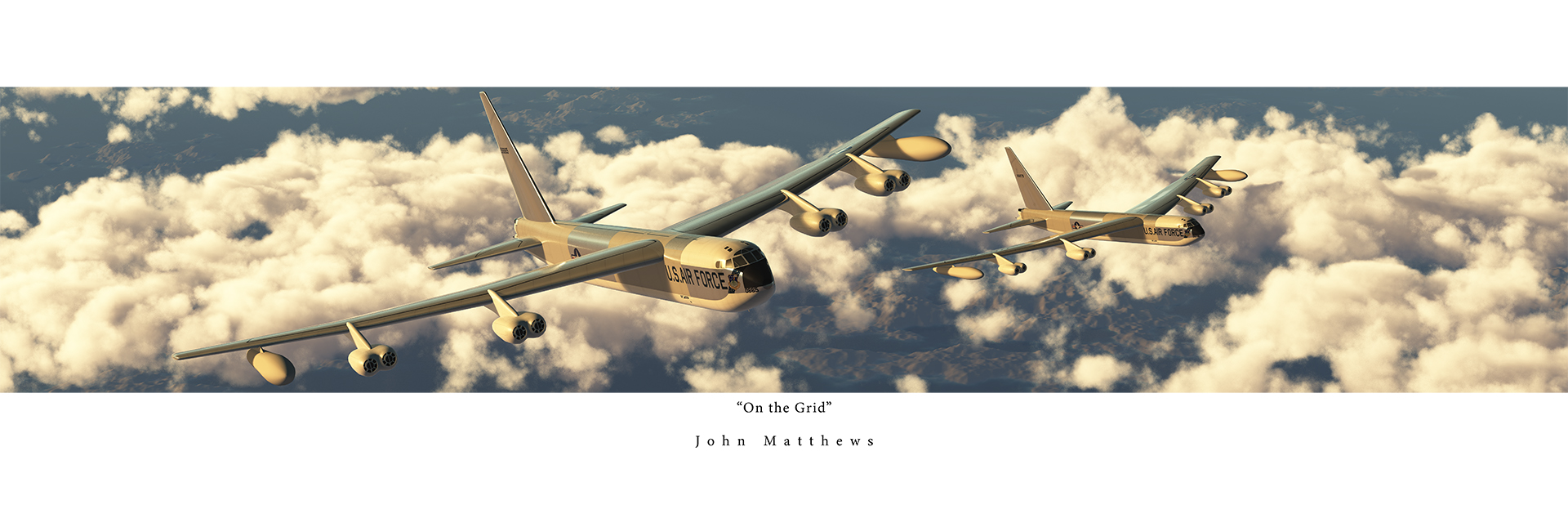 Boeing B-52 Stratofortress - On The Grid by John Matthews