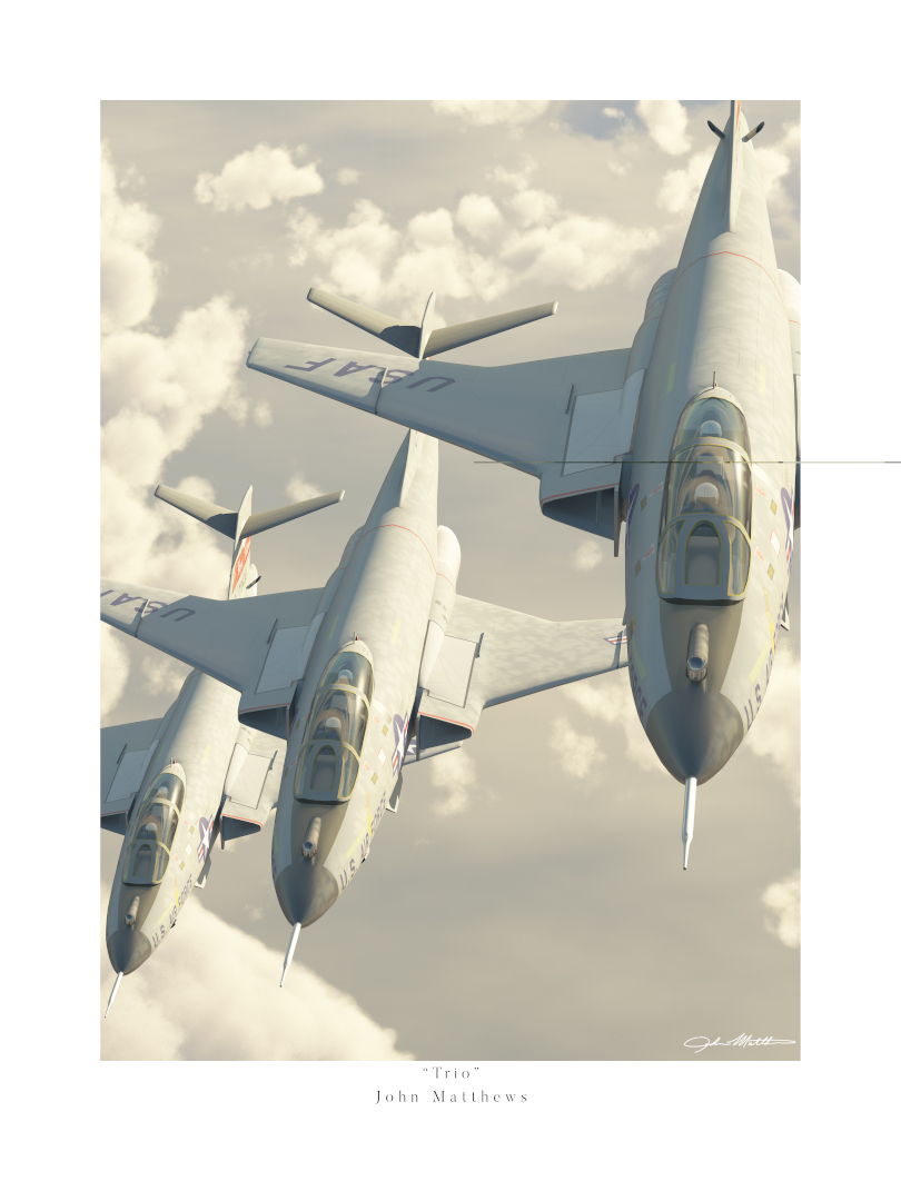 McDonnell F-101B Voodoo | Trio | John Matthews Art