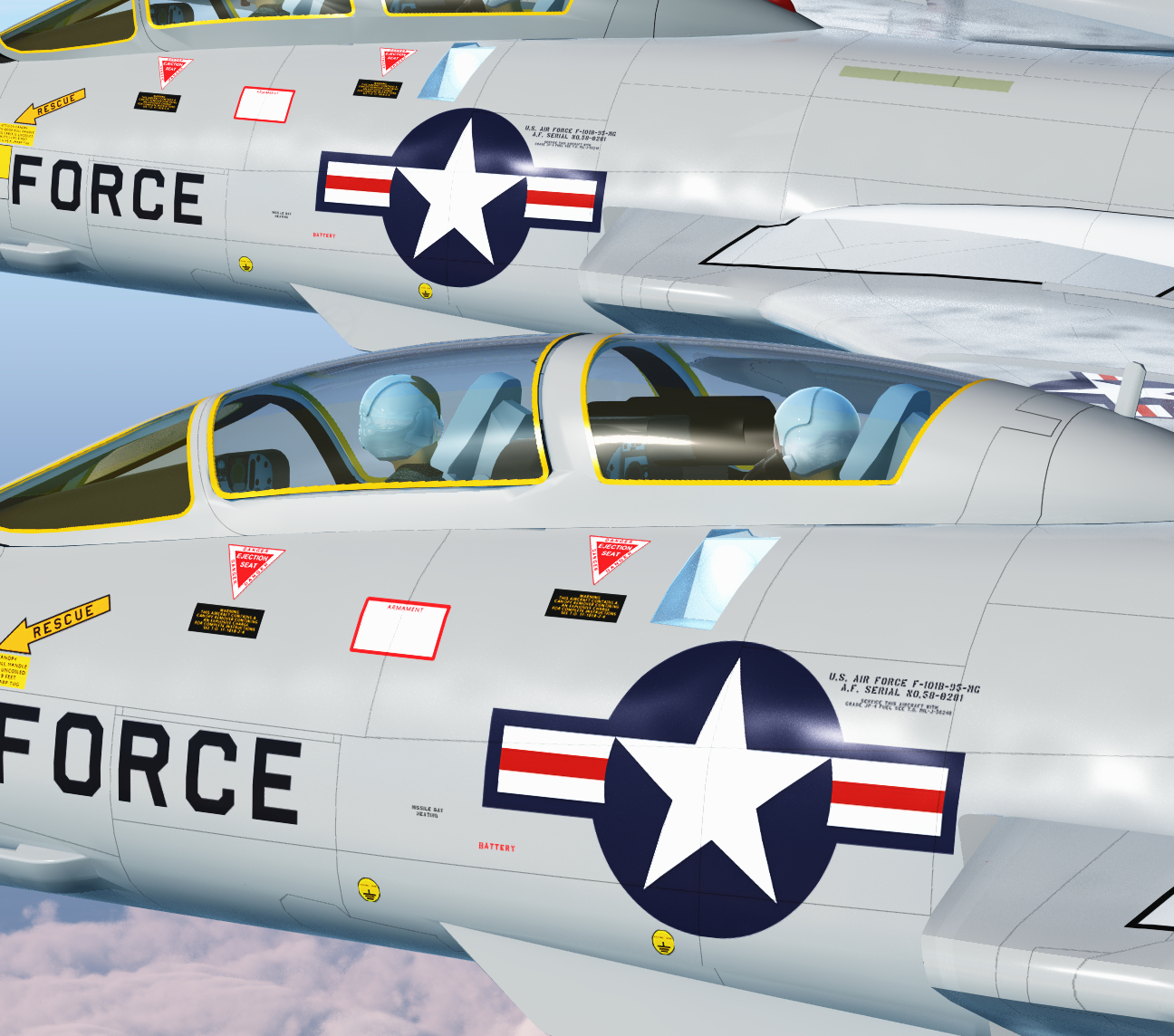 "Heart of Texas" McDonnell F-101B Voodoos of the 111st Fighter Interceptor Squadron - Image 3