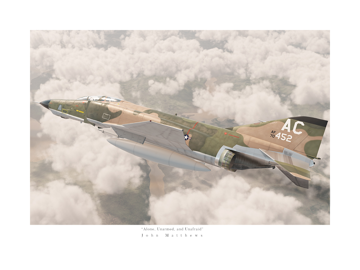 McDonnell Douglas RF-4C Phantom II 12th TRS "Alone, Unarmed, and Unafraid" by John Matthews